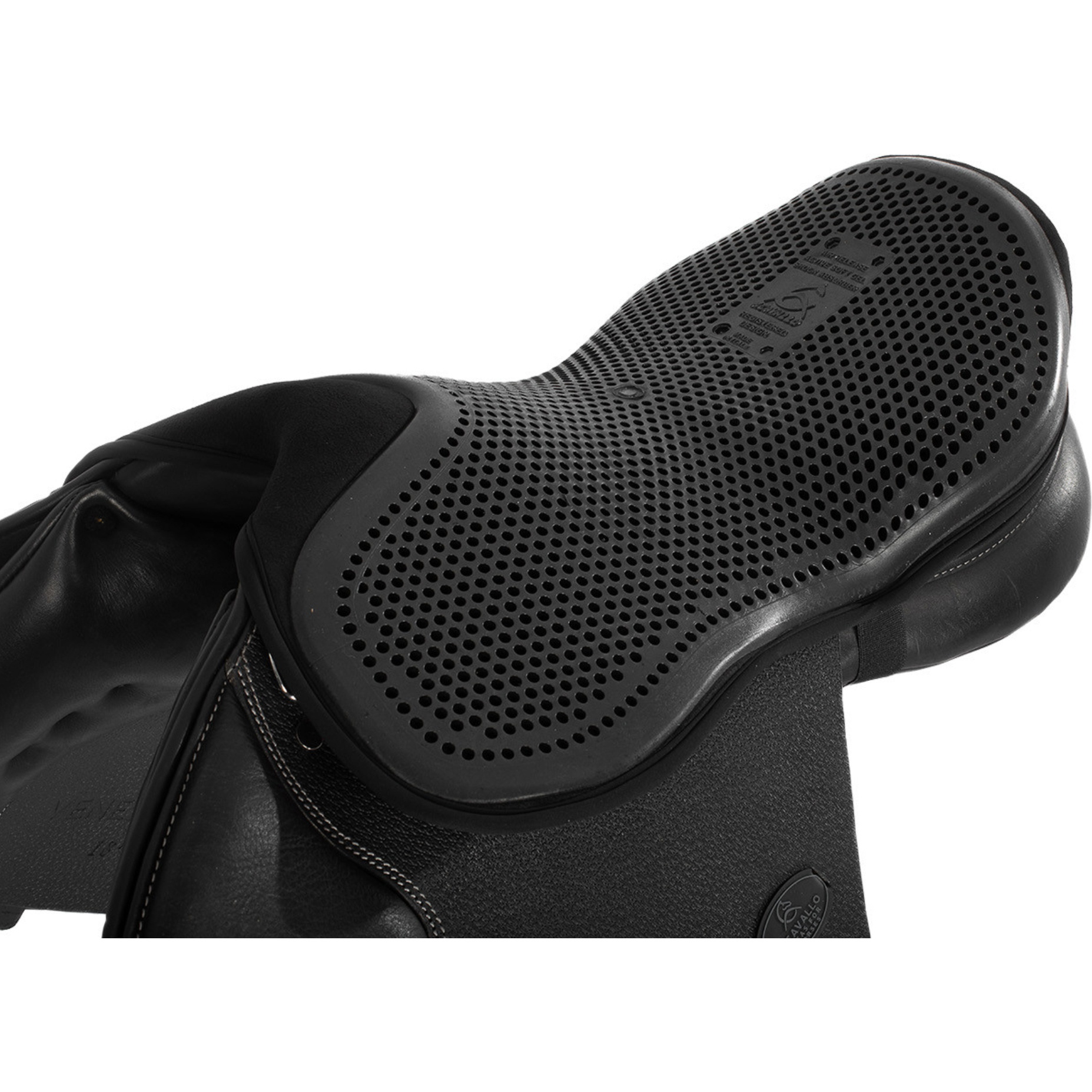 2026 Acavallo Siège Standard Sauveteur Saut Classique Gel-Out Dri-Lex 10mm AC520 - Black